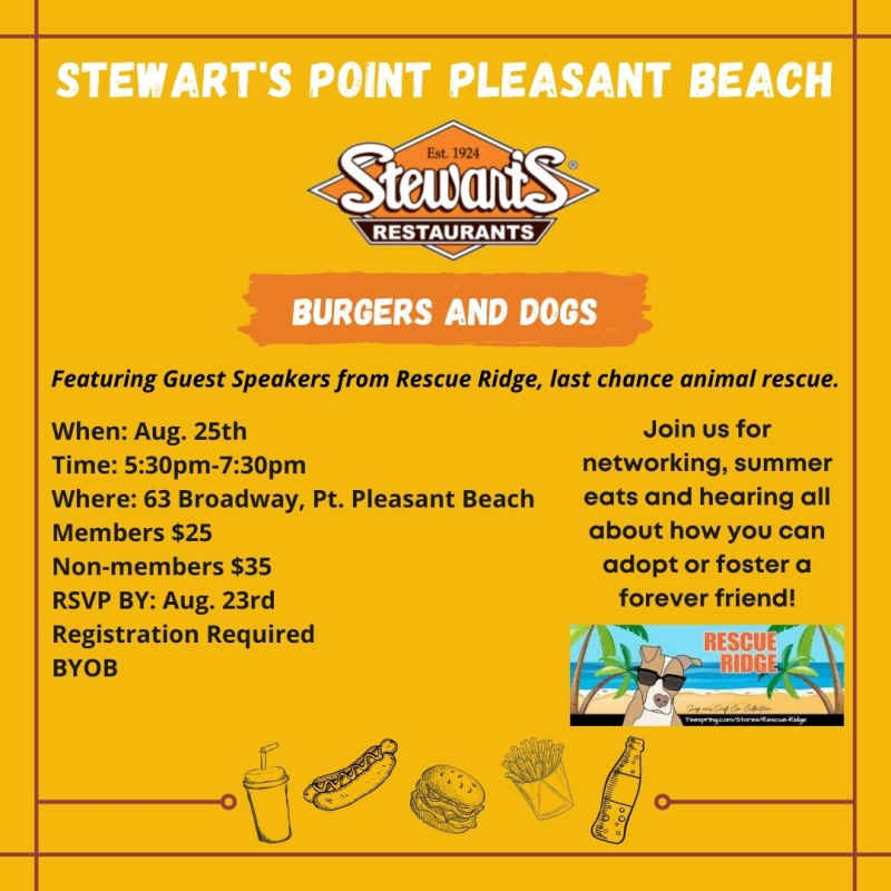 Point Pleasant Chamber Networking Meeting: Burgers and Dogs