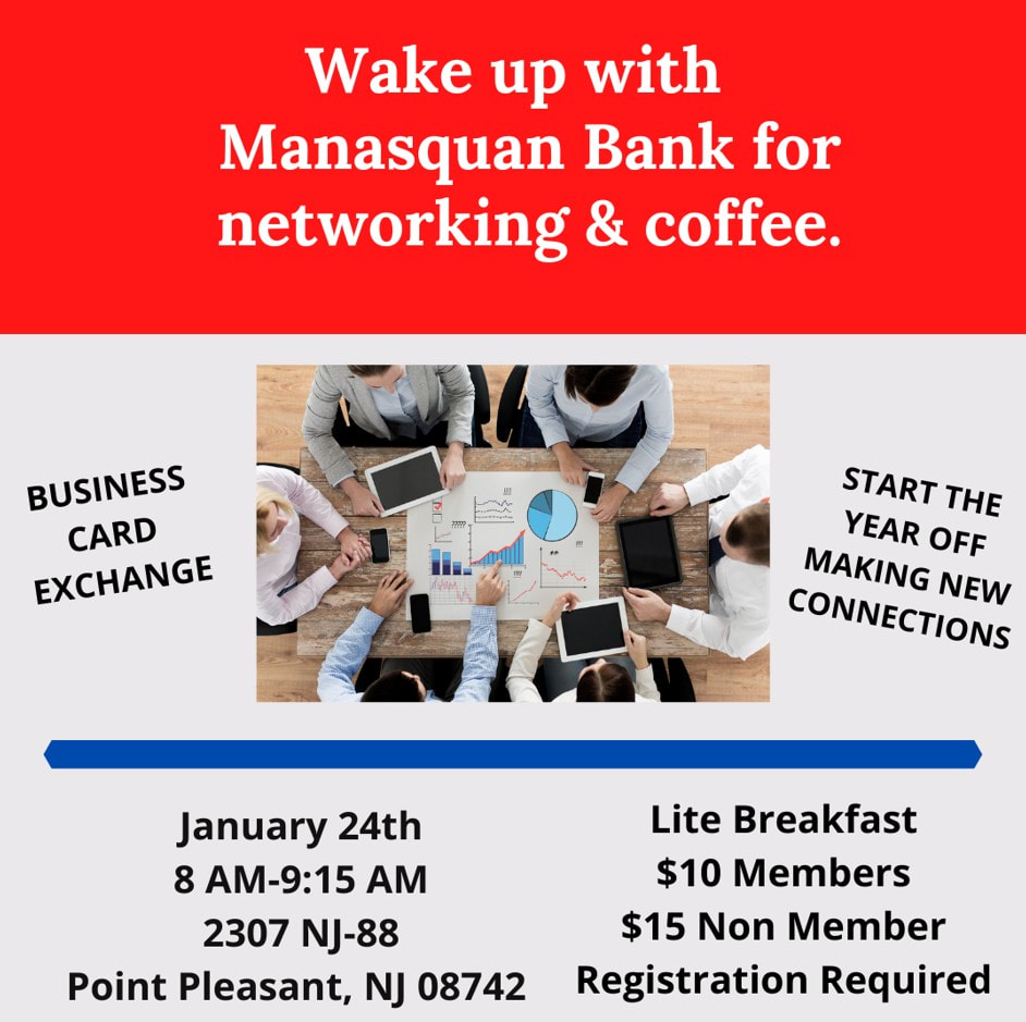 Wake Up with Manasquan Bank Networking Meeting